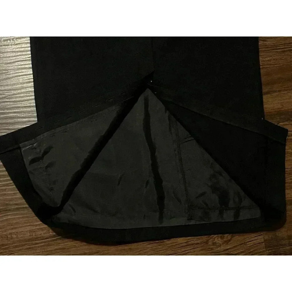 Vintage C.E. Stanton Womans Black‎ Wool Pleated Pocket Long Skirt Small - Picture 6 of 10